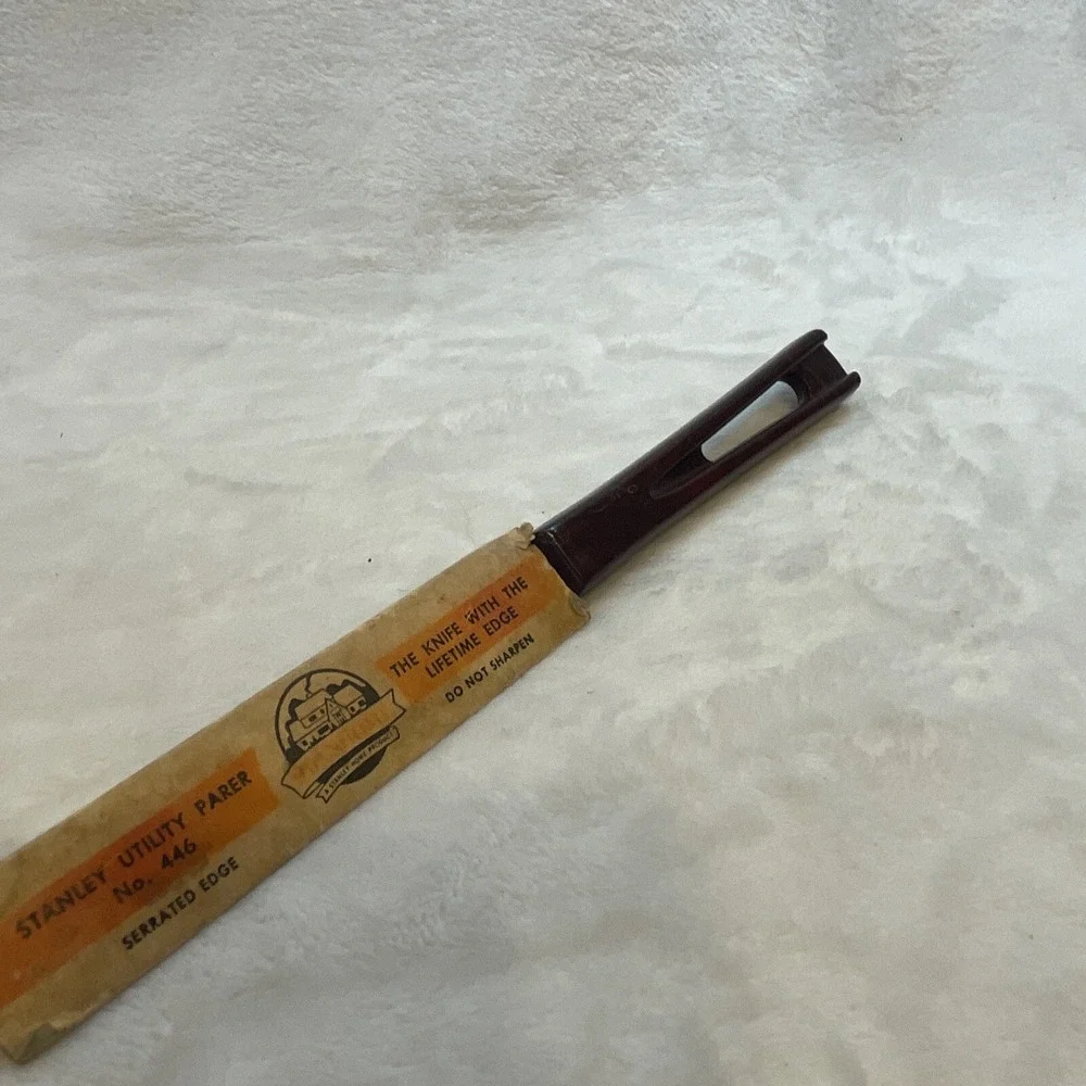Vintage‎ Stanley Home Products inc Westfield MA utility knife 446 serrated edge